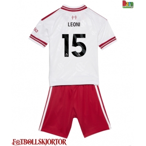 Liverpool Giovanni Leoni #15 Borta Kläder Barn 2026-27 Kortärmad (+ Korta byxor)